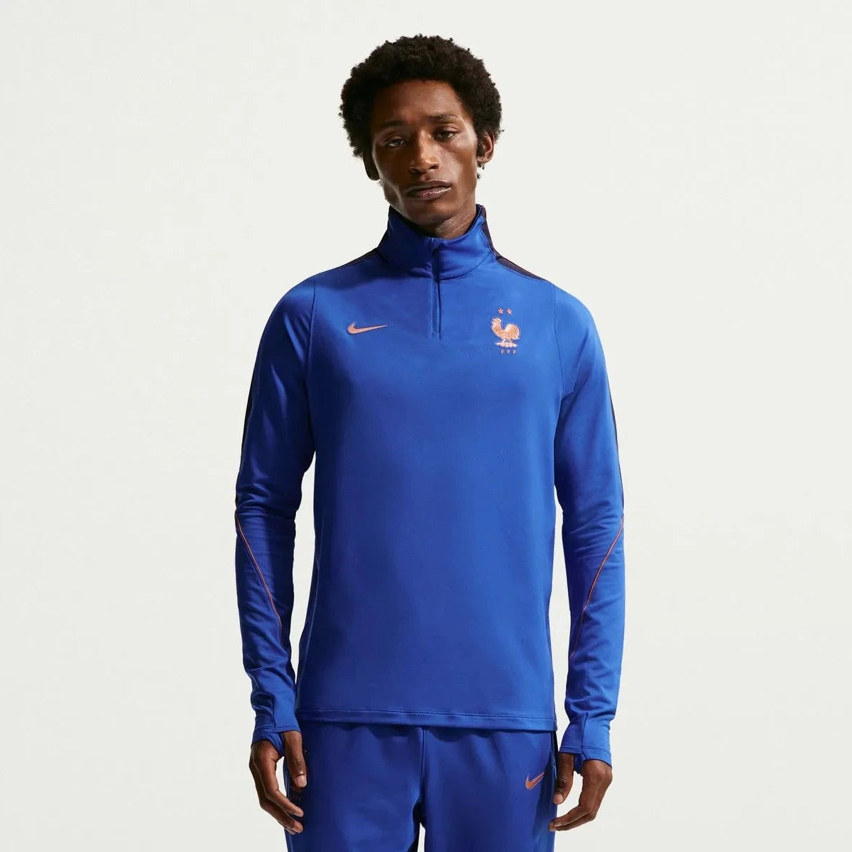 Nike 2026-27 France Men's Strike Drill Top Game Royal/Metallic Copper