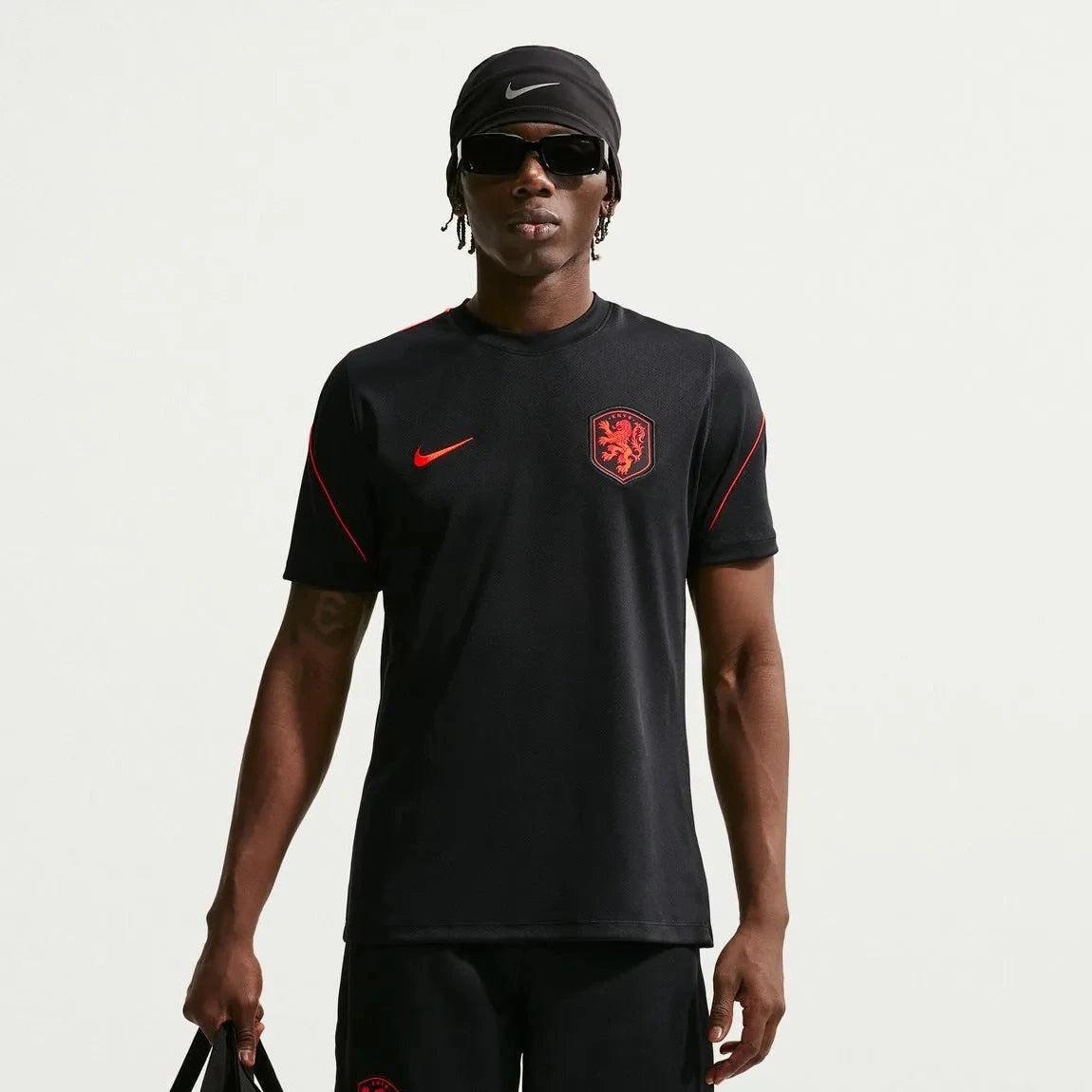 Nike 2026-27 Netherlands Men's Strike Top Black/Hyper Crimson/Hyper Crimson