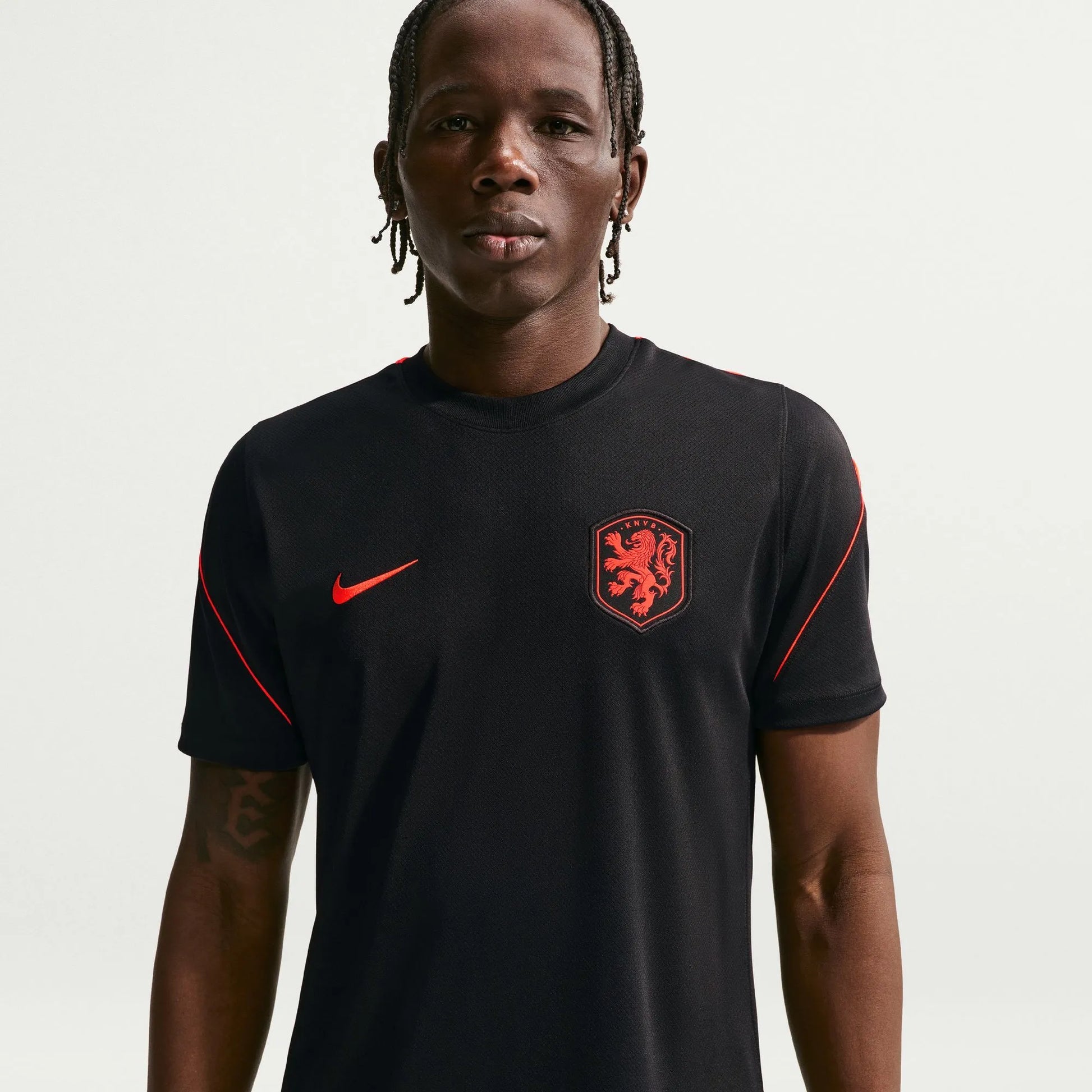 Nike 2026-27 Netherlands Men's Strike Top Black/Hyper Crimson/Hyper Crimson