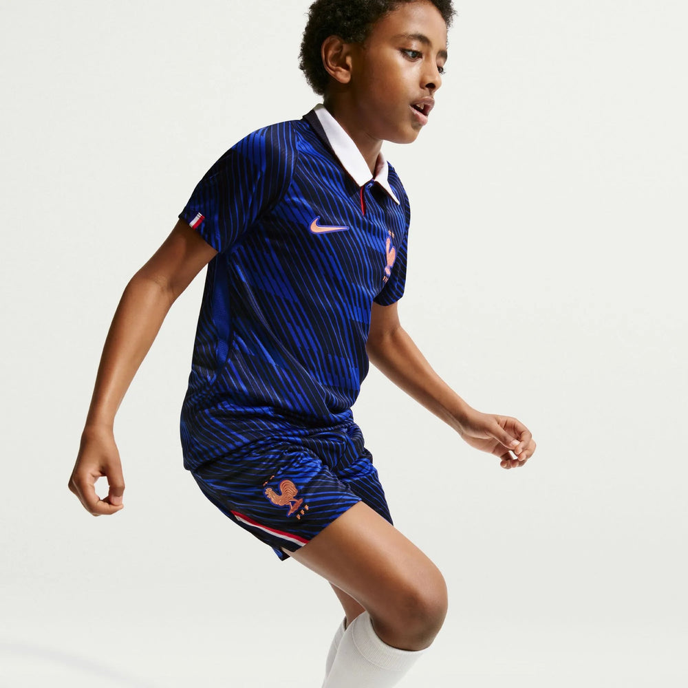 Nike 2026-27 France Youth Stadium Home Shorts Game Royal/Metallic Copper
