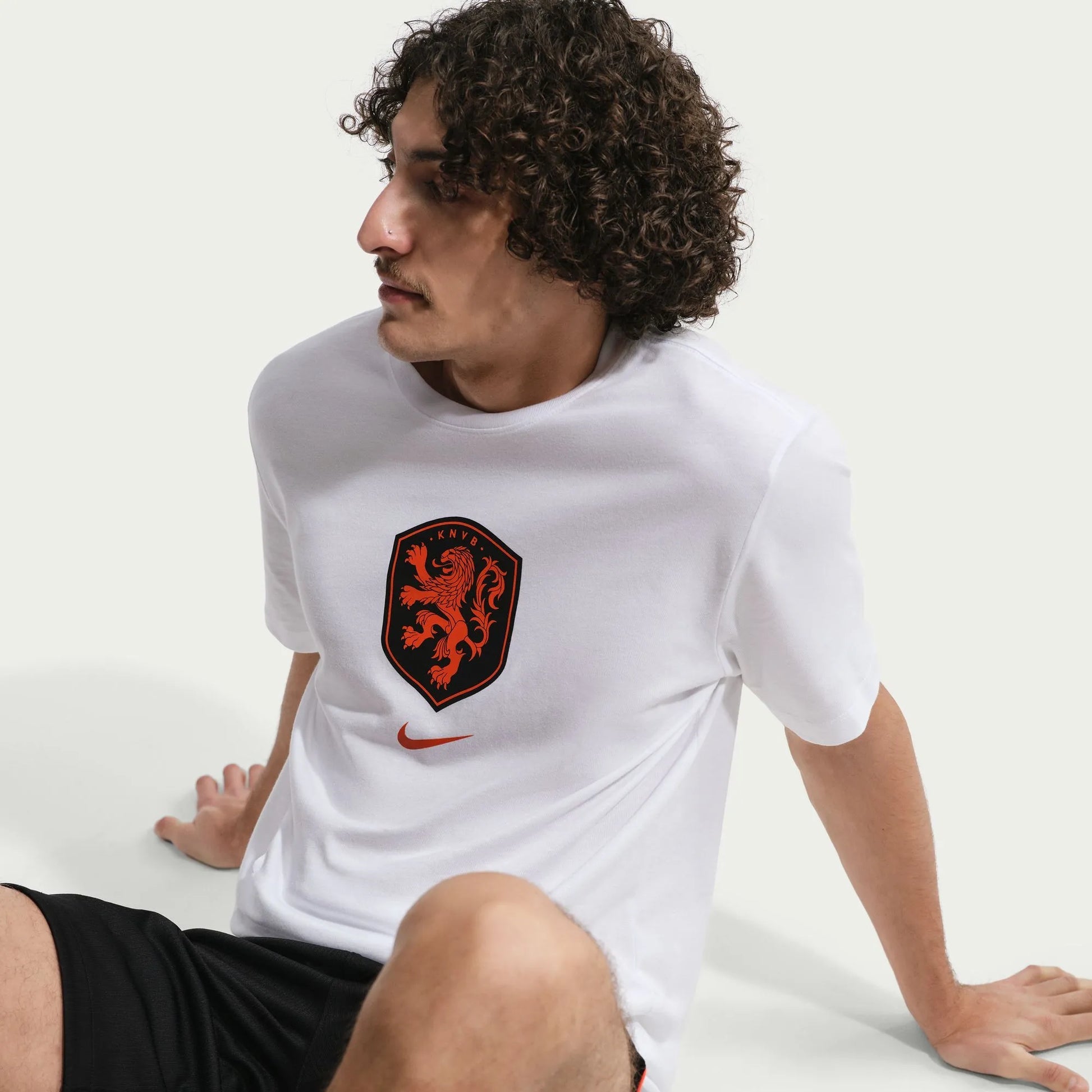Nike 2026-27 Netherlands Men's Crest Tee White