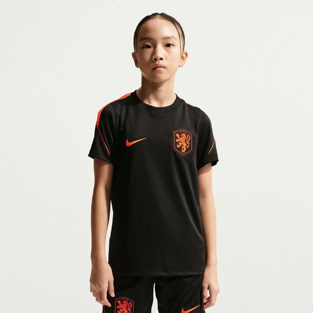 Nike 2026-27 Netherlands Youth Strike Top Black/Hyper Crimson/Hyper Crimson