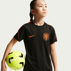 Nike 2026-27 Netherlands Youth Strike Top Black/Hyper Crimson/Hyper Crimson