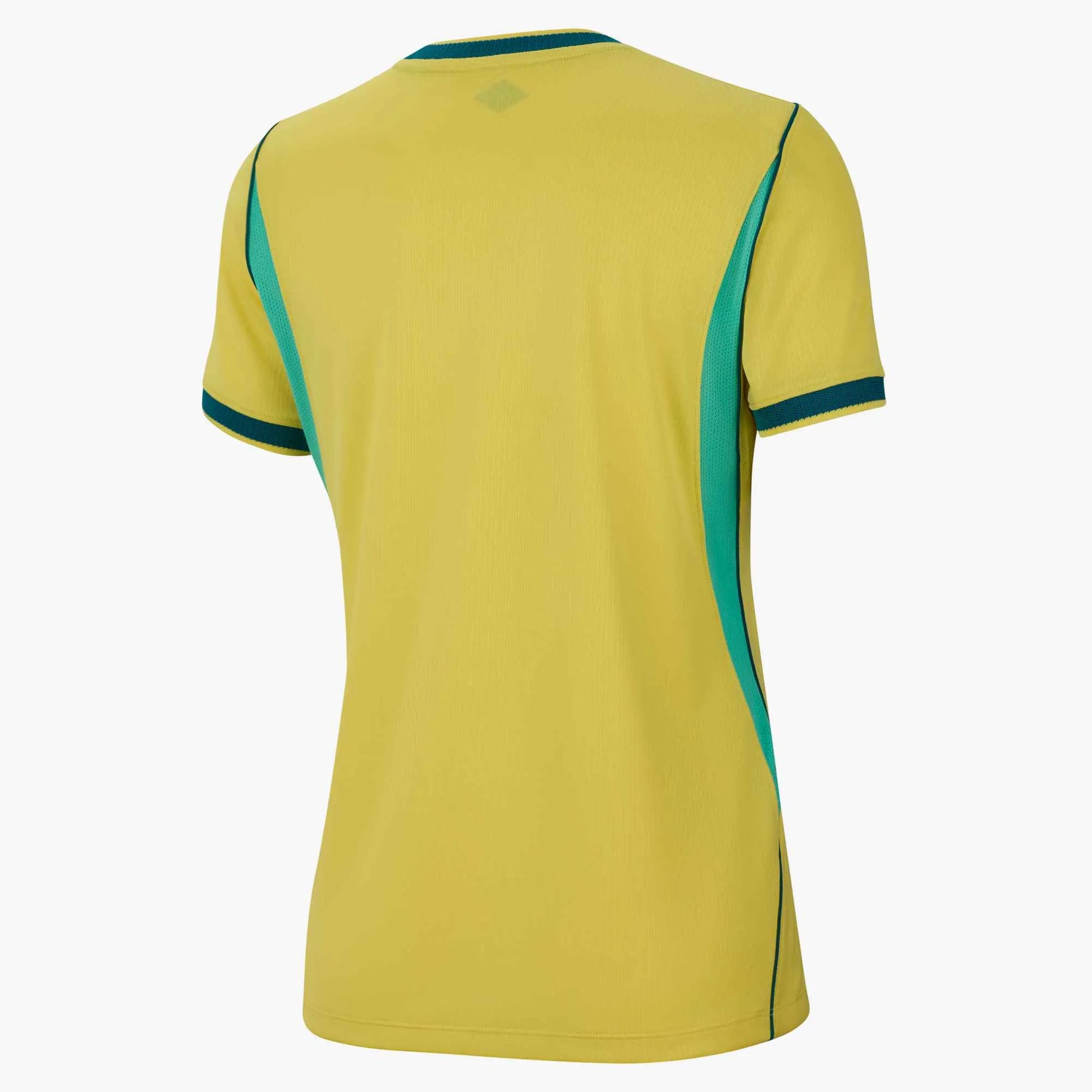 Nike 2026-27 Brazil Women's Stadium Home Soccer Jersey Canary/Light Menta/Geode Teal
