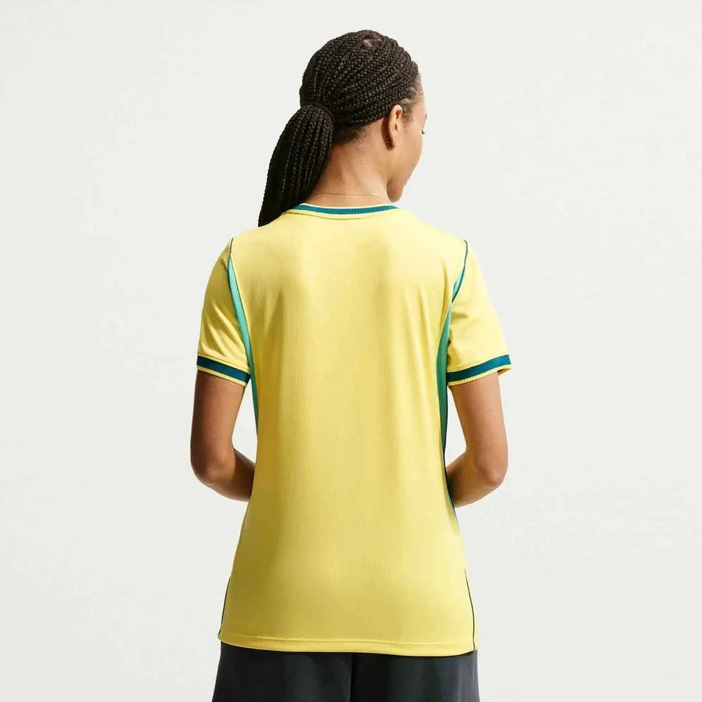 Nike 2026-27 Brazil Women's Stadium Home Soccer Jersey Canary/Light Menta/Geode Teal