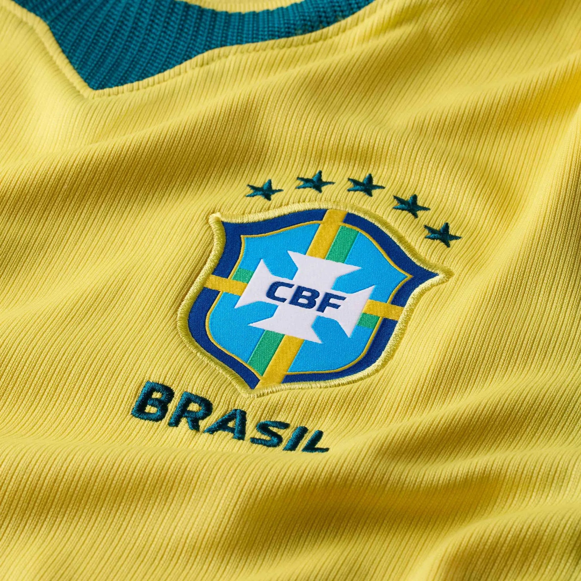 Nike 2026-27 Brazil Women's Stadium Home Soccer Jersey Canary/Light Menta/Geode Teal