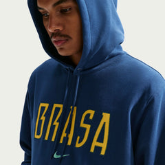 Nike 2026-27 Brazil Men's Club French Terry Pullover Hoodie Coastal Blue/Light Menta