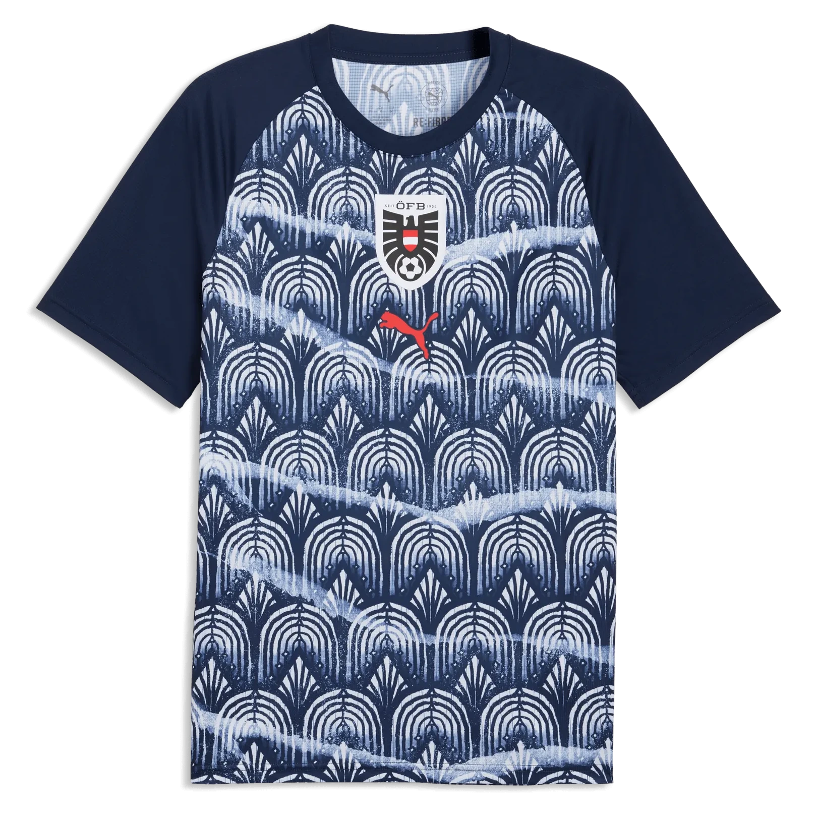Puma 2026-27 Austria Men's Pre-Match Soccer Jersey Puma Navy-Puma Red