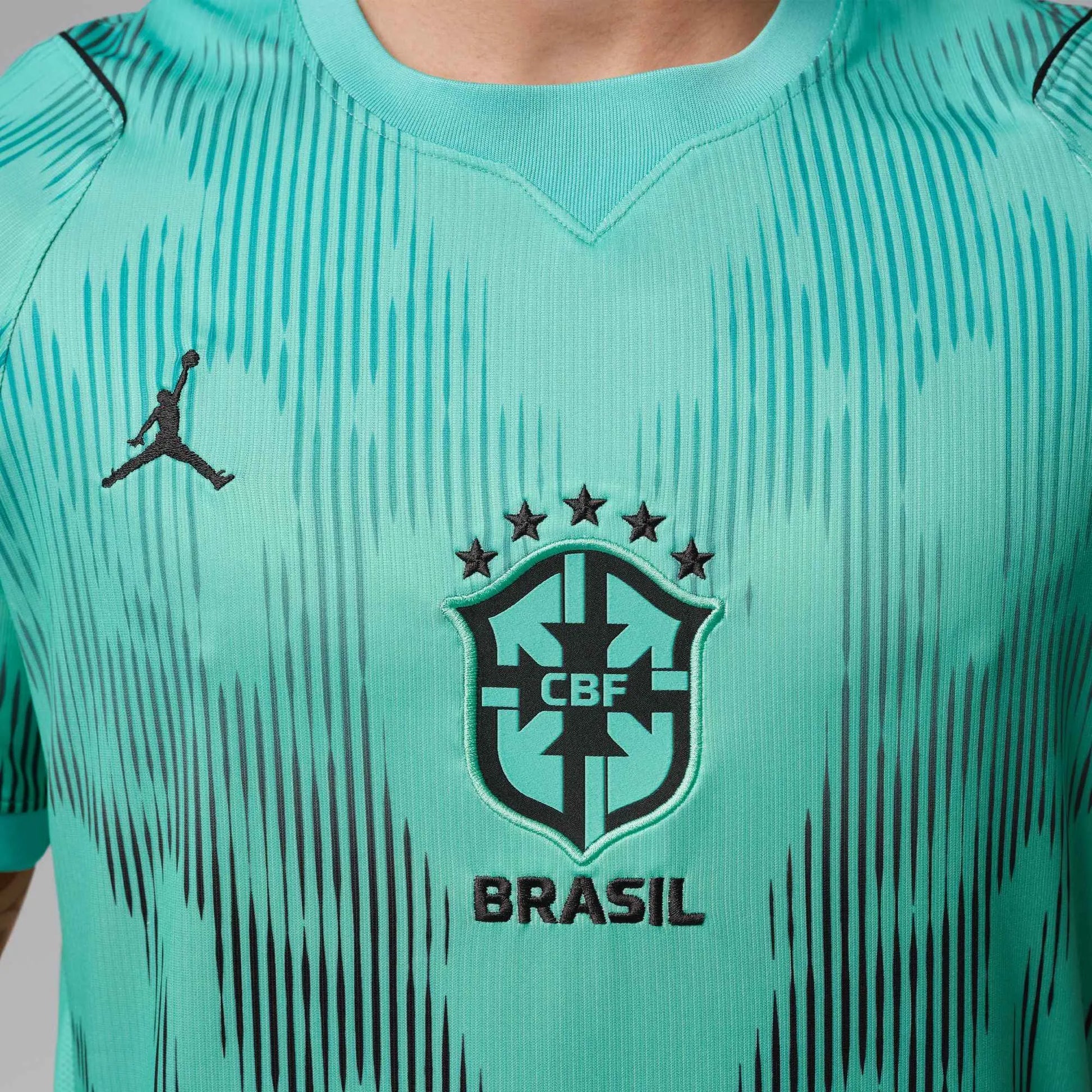 Nike 2026-27 Brazil Men's Stadium Goalkeeper Soccer Jersey Light Menta/Black