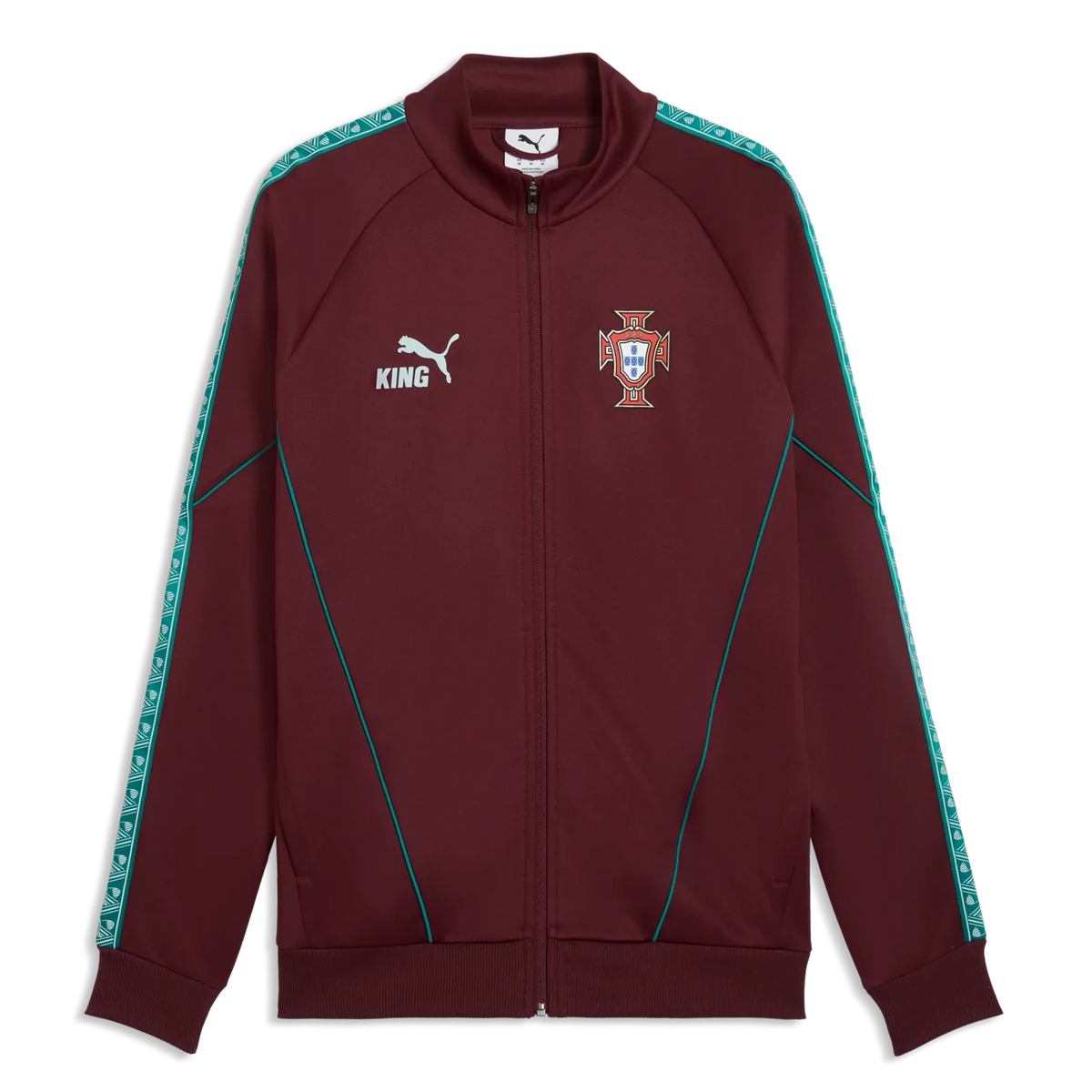 Puma 2026-27 Portugal Men's KING Anthem Jacket Ruby Shimmer-Sea Glass