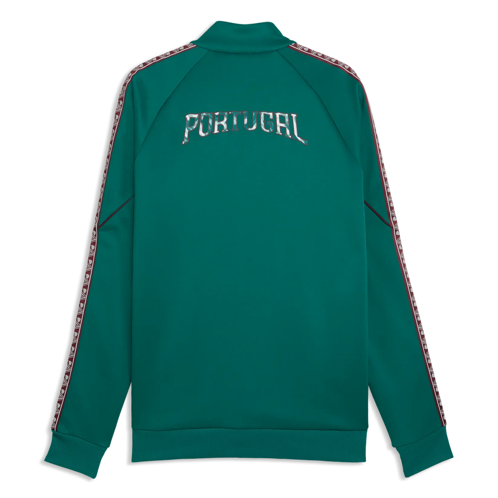 Puma 2026-27 Portugal Men's KING Anthem Jacket Green Lagoon-Ruby Shimmer