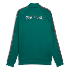Puma 2026-27 Portugal Men's KING Anthem Jacket Green Lagoon-Ruby Shimmer