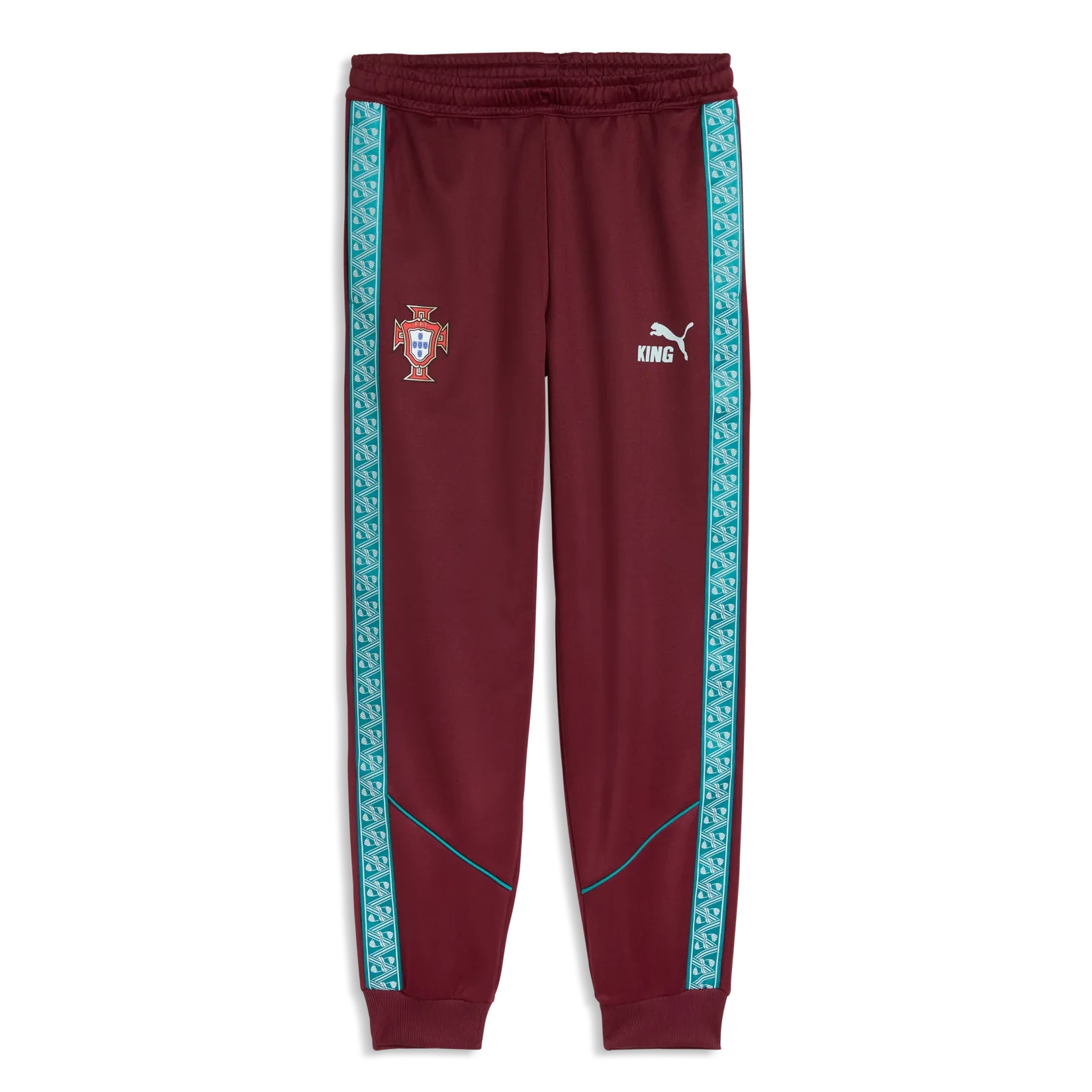 Puma 2026-27 Portugal Men's KING Anthem Pants Ruby Shimmer-Sea Glass