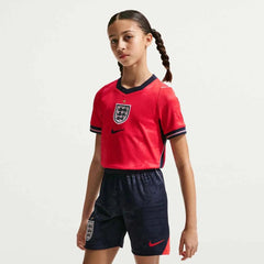 Nike 2026-27 England Youth Stadium Away Soccer Jersey Speed Red/Obsidian/White/Obsidian