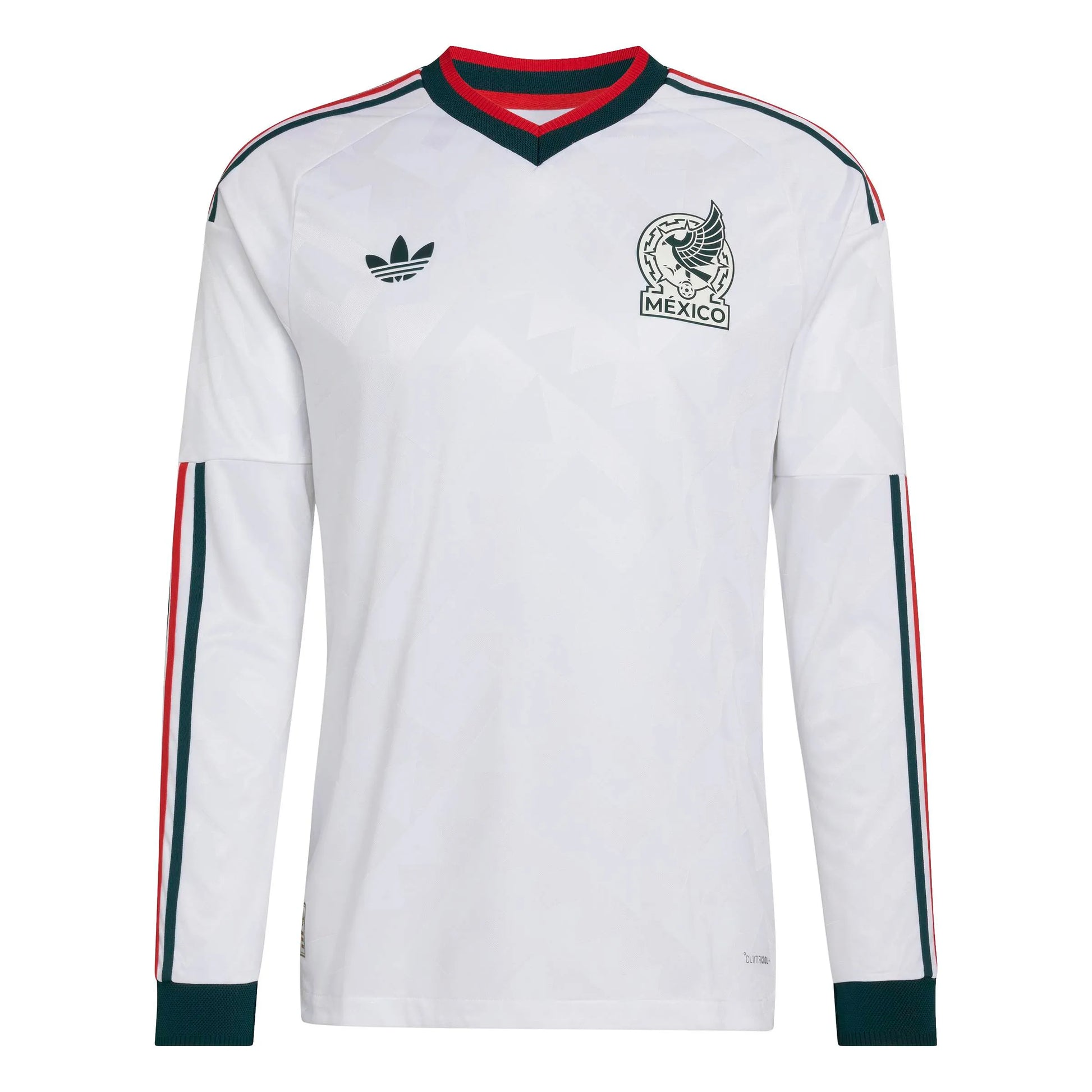 Adidas 2026 Mexico Men's Authentic Away Long-Sleeve Soccer Jersey White