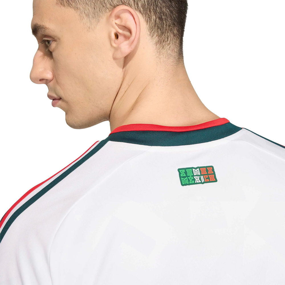 Adidas 2026 Mexico Men's Stadium Away Long-Sleeve Soccer Jersey White