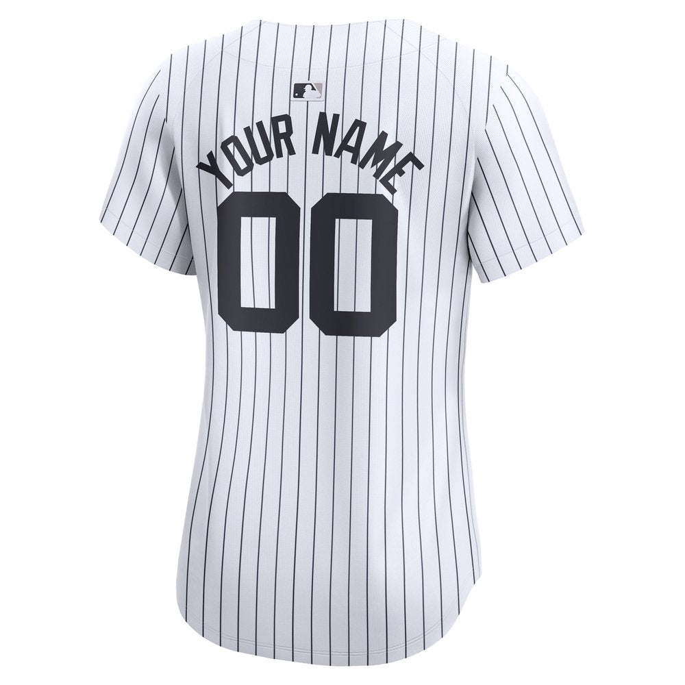 Women's New York Yankees White 2024 World Series Home Custom Limited Jersey