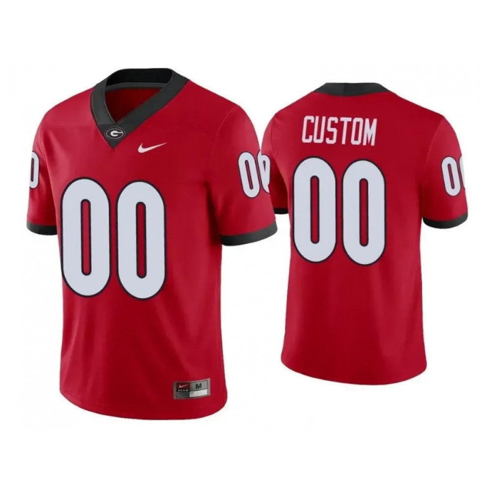 Men's Georgia Bulldogs Custom Red College Football Alumni Player Stitched NCAA Jersey