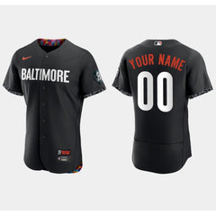 Men's Baltimore Orioles ACTIVE Player Custom Black 2023 City Connect Flex Base Stitched Baseball Jersey