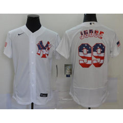 Men's New York Yankees Customized 2020 Stars & Stripes Flex Base Stitched Baseball Jersey
