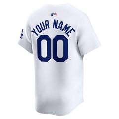 Men's Los Angeles Dodgers White 2024 World Series Home Custom Limited Jersey
