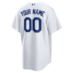 Men's Los Angeles Dodgers White 2024 World Series Home Custom Replica Jersey